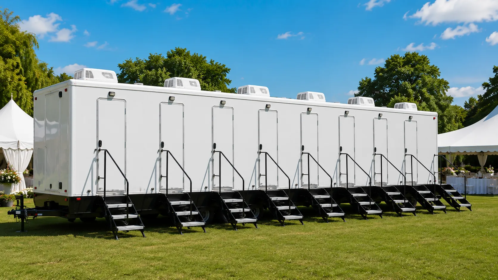 8 Stall Restroom Trailer in Warren, MI